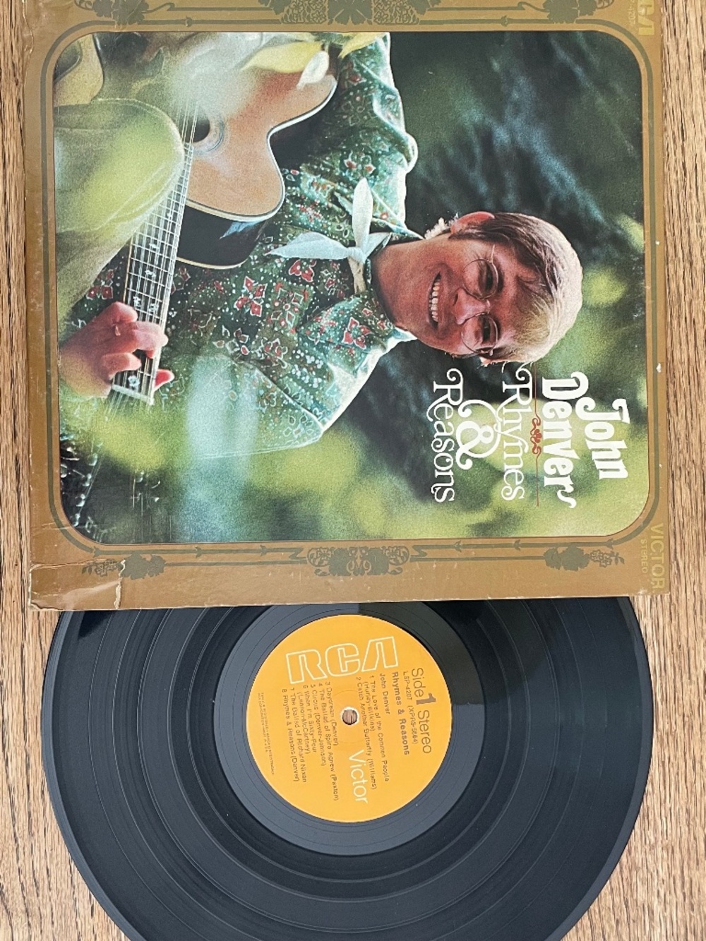 John Denver – Rhymes & Reasons Vinyl LP RCA Leaving On A Jet Plane 1969